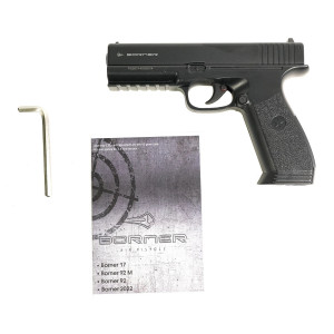 Пневматический пистолет Borner 17 (Glock 17) кал. 4,5 мм, пластик Пневматический пистолет Borner 17 (Glock 17) кал. 4,5 мм, пластик