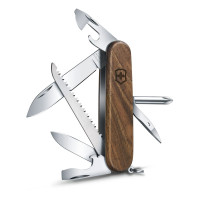 Нож перочинный Victorinox Hiker, 91 мм, 11 функций, рукоять из древесины орехового дерева Нож перочинный Victorinox Hiker, 91 мм, 11 функций, рукоять из древесины орехового дерева