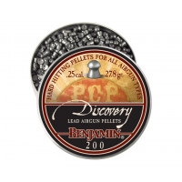 Пули Crosman Benjamin Discovery Domed 6,35 мм, 1,80 грамм, 200 штук Пули Crosman Benjamin Discovery Domed 6,35 мм, 1,80 грамм, 200 штук