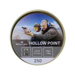 Пули Borner Hollow Point 5,5 мм, 1,04 грамм, 250 штук