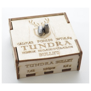 Пули полнотелые Tundra Bullet 7,62 (7,72) мм, 5,5 г (100 штук)